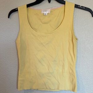 LOFT Soft Yellow Tank Top